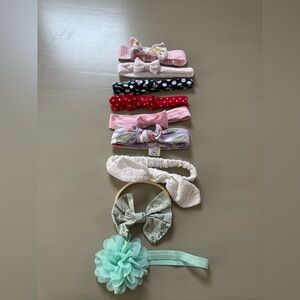 Collection of 9 baby bows perfect bows